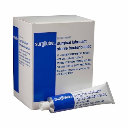 Surgilube Lubricating Jelly - Carbomer free 4.25 oz. Tube Sterile, 72PK 281020536